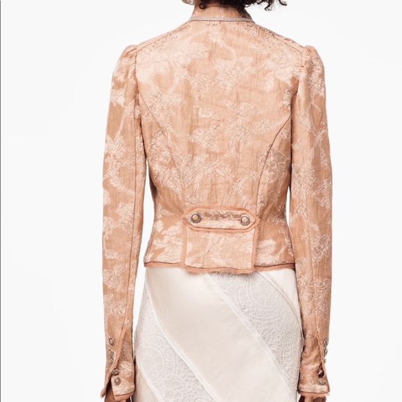 New Zara Limited Edition Jacquard Jacket - Picture 4 of 6